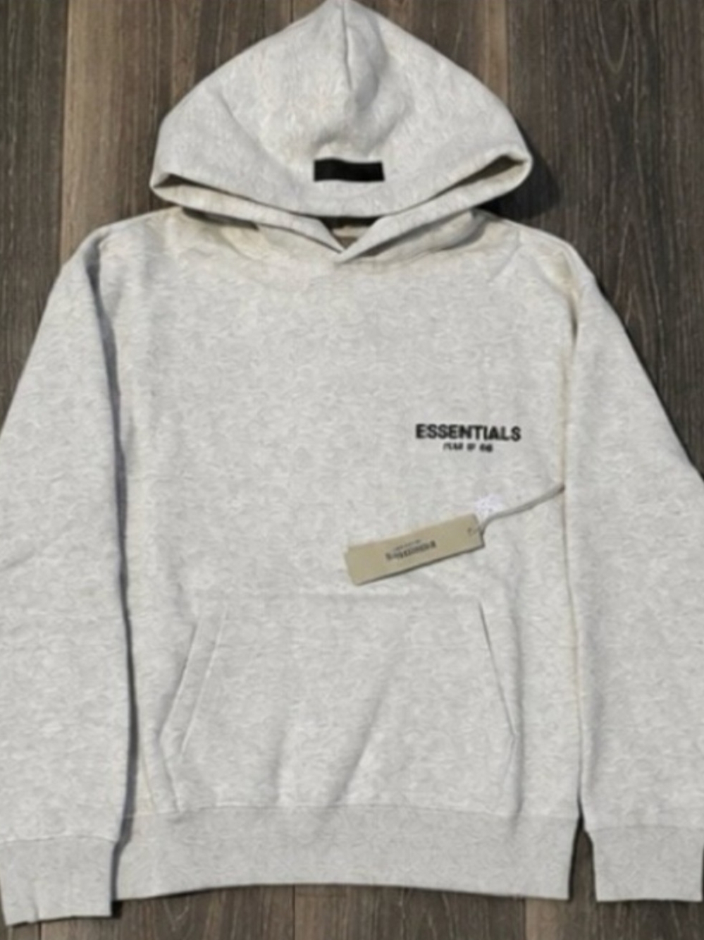 ESSENTIALS FEAR OF GOD Hoodie Light Oat